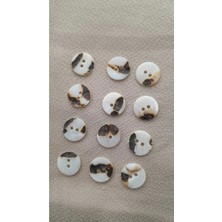 İleri Europe Doğal Hakiki Inci Midye Kabugu  Sedef  Düğme 12 mm 12 Adet
