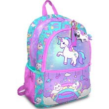 Minosso Simli Unicorn Desenli Kız Çocuk Ilkokul Sırt Çantası 1007