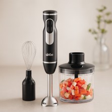 Hsc Bilişim El Blender Seti 700 ml Paslanmaz Çelik Bıçak 2 Hız