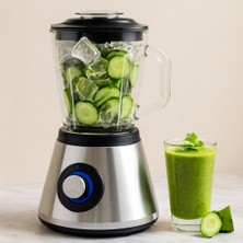 Hsc Bilişim Doğrayıcı Blender 400W 1.5l Cam Hazne 6 Bıçak Buz Kırıcı