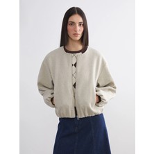 Lc Waikiki Yeni Sezon Bisiklet Yaka Kadın Kaşe Ceket