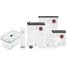 Zwilling Zwıllıng Fresh & Save Vakumlu Başlangıç Seti, Cam, 7 Parçalı, Kutu, Pompa ve Torba Dahil, La Mer