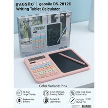 Veroksa LCD Yazı Tabletli Hesap Makinesi - Kalemli Dijital Not Defteri ve Hesap Makinesi 2 Si 1 Arada