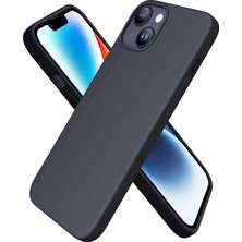 iPhone 14 Kılıf 6.1 ile Uyumlu, Uruchi Ince Sıvı Silikon 3 Katmanlı Tam Kaplamalı Yumuşak Jel Kauçuk