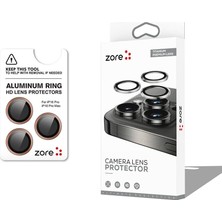Zore Ile Uyumlu iPhone 16 Pro iPhone 16 Pro Cl-12 Premium Safir Parmak Izi Bırakmayan Anti-Reflectiv