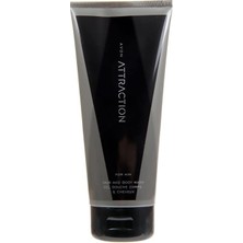 Avon Attraction Erkek Saç Vücut Şampuanı 200 ml Dermatolojik Olarak Test Edilmiş Etkili Temizlik