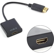 Lunatic 5645 Dijital Displayport To HDMI Görüntü Çevirici Aparat Siyah Displayport Çıkışlı Bilgisaya