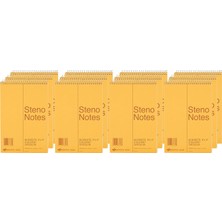 National Brand Steno Not Defteri, Yeşil, 15X23 Cm, 60 Sayfa, 12'li Paket