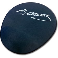 Lunatic LN-1881 Atatürk Imzalı Siyah Ergonomik Suya Dayanıklı Bileklikli Mouse Pad