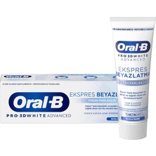 Oral-B Pro 3D White Advanced Ekspres Beyazlatma Ferah Parlaklık Diş Macunu 75 ml