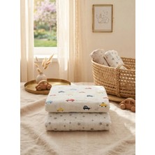 Mrvhome Star 2 Adet Muslin Bebek Battaniyesi Çok Amaçlı