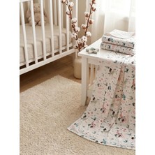 Mrvhome Royalty Çok Amaçlı Bebek & Yenidoğan Battaniye Pazen Örtü Kundak Battaniye Pamuk Flannel