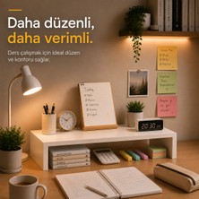 Atlanta Home Nexa 45 cm Monitör Yükseltici Standı Çalışma Masası Düzenleyici Laptop ve Ekran Standı