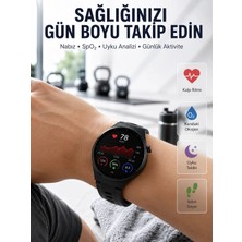 Epilons Bluetooth Konuşma Özellikli Akıllı Saat Amoled Ekran, Sağlık Takibi ve 3 Farklı Kordon