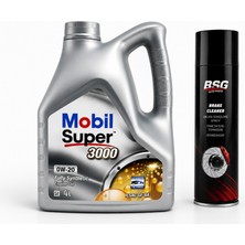 Mobil Süper 3000 0W-20 Tam Sentetik Motor Yağı 4 Litre + Balata Spreyi 500 ml
