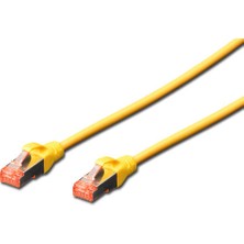 Beek BC-S60025Y 0.25 mt Cat6 AWG26 S/ftp Lsoh Sarı Patch Cord Kablo