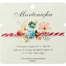Bijuteri Net Kalp Cam Boncuk Marteniçka Ip Bileklik