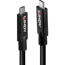 Lindy LIN-43308 5 mt USB Gen2 Type C To USB Gen2 Type C 10GBPS Active USB Kablo