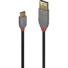 Lindy LIN-36887 2 mt USB 2.0 To USB Type C  Anthra Line USB Kablo