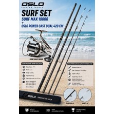 Oslo Power Cast Dual 420CM 100-250GR Oslo Surf Max 10000 Surf Olta Seti
