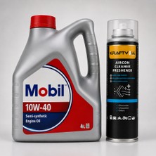 Mobil Motor Yağı 10W-40 4 Litre + Klima Bombası 200 ml