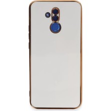 Aslanoğlu Store Newface Huawei Mate 20 Lite Kılıf Volet Silikon - Beyaz