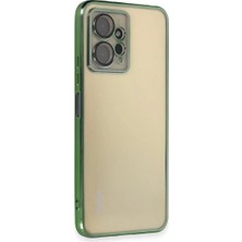 Aslanoğlu Store Newface Xiaomi Redmi Note 12 4g Kılıf Razer Lensli Silikon - Yeşil