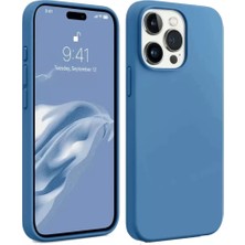 Aslanoğlu Store Newface Apple Iphone 15 Pro Kılıf First Silikon - Mavi