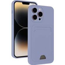 Aslanoğlu Store Newface Apple Iphone 13 Pro Kılıf Kelvin Kartvizitli Silikon - Lila