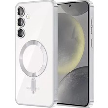 Aslanoğlu Store Newface Samsung Galaxy S24 Kılıf Kross Magneticsafe Kapak - Titan Gri