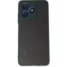 Aslanoğlu Store Newface Realme C53 Kılıf Montreal Silikon Kapak - Yeşil