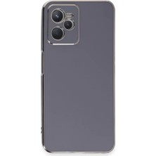 Aslanoğlu Store Newface Realme C35 Kılıf Volet Silikon - Mavi