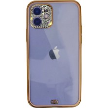 Aslanoğlu Store Newface Apple Iphone 12 Kılıf Liva Taşlı Silikon - Pembe