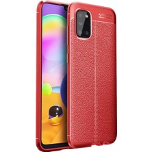 Aslanoğlu Store Newface Samsung Galaxy A31 Kılıf Auto Focus Kapak - Kırmızı