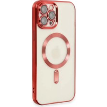 Aslanoğlu Store Newface Apple Iphone 12 Pro Max Kılıf Kross Magneticsafe Kapak - Kırmızı
