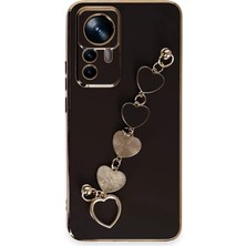 Aslanoğlu Store Newface Xiaomi Mi 12T Pro Kılıf Esila Silikon - Siyah