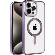 Aslanoğlu Store Newface Apple Iphone 14 Pro Kılıf Kronos Magsafe Kapak - Derin Mor