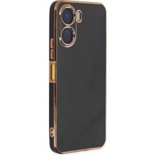 Aslanoğlu Store Newface Vivo Y16 Kılıf Volet Silikon - Siyah