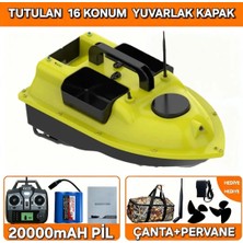 Keseroğlu Sazan Yemleme (Tekne ve Botu) Orj 16 Konum Gps Oto Pilot Eve Dunuş 12000MAH Pille