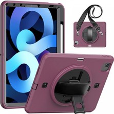 Zenviaa Apple Ipad Pro 11 (2020) Kılıf Strap-C Otterbox Tablet Kapak - Mürdüm ZENVIAA365423