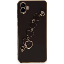 Aslanoğlu Store Newface Samsung Galaxy A04E Kılıf Esila Silikon - Siyah
