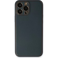Aslanoğlu Store Newface Apple Iphone 13 Pro Kılıf Coco Deri Silikon Kapak - Mavi