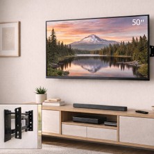 Ttt 50 Inç ve 27 Inç - 50 Inç Sabit Tv Askı Aparatı - LCD LED Tv Uyumlu - 56-127 cm