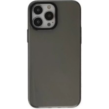 Aslanoğlu Store Newface Apple Iphone 13 Pro Max Kılıf Anka Pc Sert Metal Kapak - Siyah