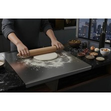 Vivense Paslanmaz Çelik Çok Amaçlı Mutfak Tablası, Gümüş Gri, 50X60 cm