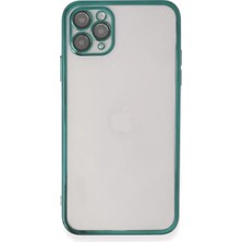 Aslanoğlu Store Newface Apple Iphone 11 Pro Max Kılıf Razer Lensli Silikon - Yeşil