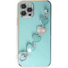 Aslanoğlu Store Newface Apple Iphone 12 Pro Kılıf Esila Silikon - Su Yeşili