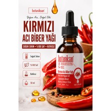 Botaniksan Kırmızı Acı Biber Yağı 50ml Soğuk Sıkım, Saf, Doğal, Katkısız
