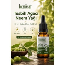 Botaniksan Tesbih Ağacı (Neem) Yağı 20 ml %100 Saf Soğuk Sıkım Bitki, Cilt ve Saç Bakımı İçin