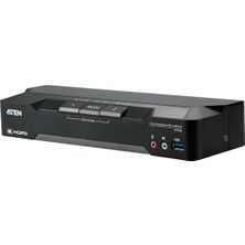 Aten CM1942 2-Port 4K Displayport Dual Display Mini-Matrix Boundless Kvm Switch